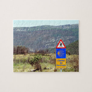 Puzzle El Camino de Santiago de Compostela sign, Spain