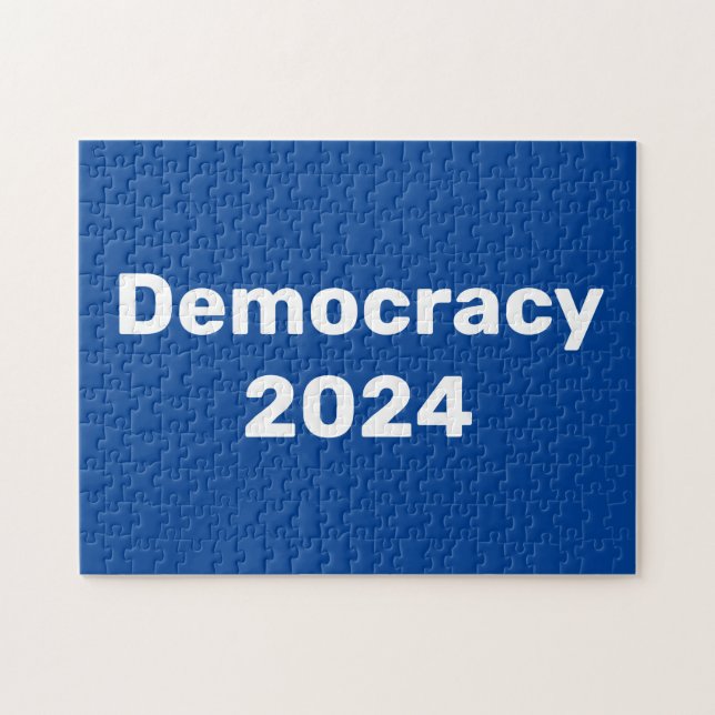 Puzzle Élection présidentielle de 2024 pour la démocratie (Horizontal)