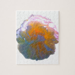 Puzzle Elégant blanc pêche orange roses