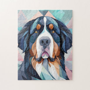 Puzzle Elégant chien chic bernese montagne