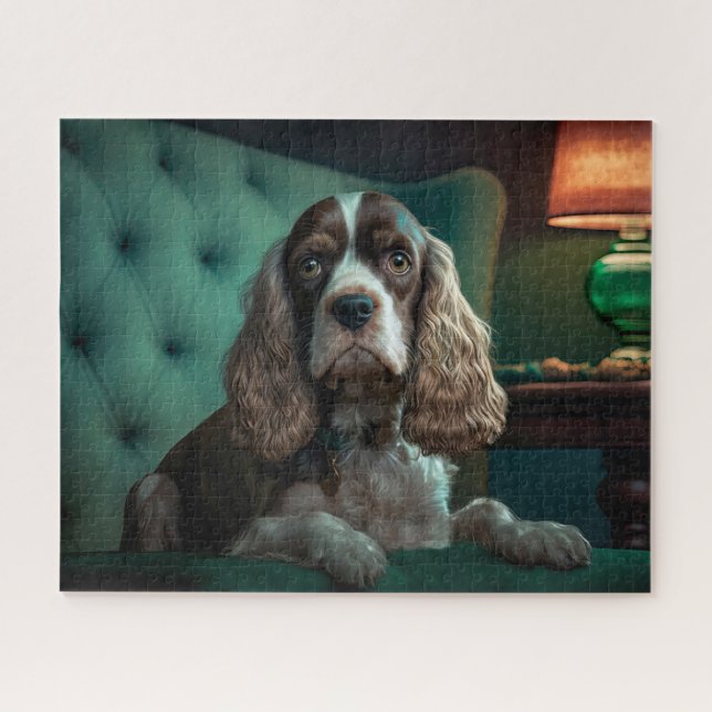 Puzzle Elégant Cocker Spaniel Classic Portrait Design (Horizontal)