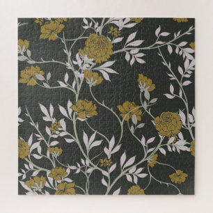 Puzzle Elégant fleuri : design motif vintage.