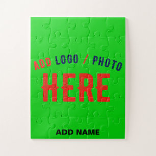 PUZZLE ÉLÉGANT MODERNE PERSONNALISÉ LIME VERT VÉRIFIÉ MAR
