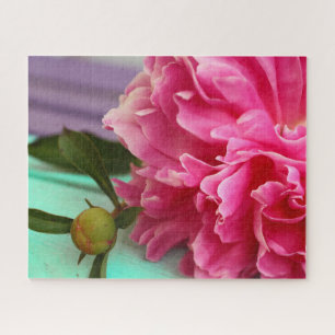 Puzzle Élégant rose Peony Flower Botanique