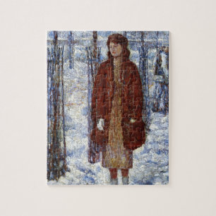 Puzzle Elegant Woman (Snowy Winter de 1918 à New York)