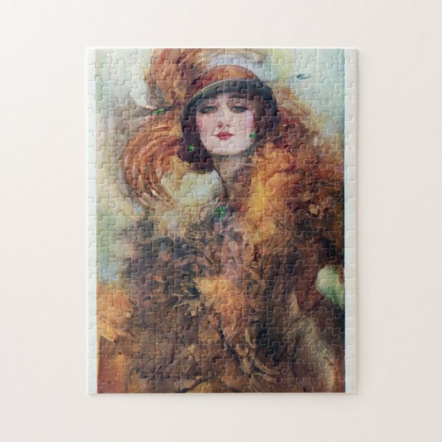 Puzzle Elégante Lady Art Déco Vintage (Vertical)