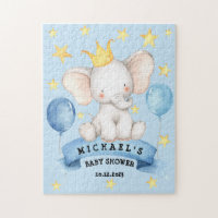 Élément Ruban Étoiles Bleues Jeu Baby Shower