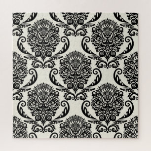 Puzzle Éléments décoratifs, dessin sans couture libre.