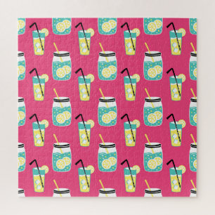 Puzzle Eléments d'été écotiques, backgro sans soudure vin