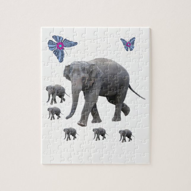 Puzzle Elephant (Vertical)