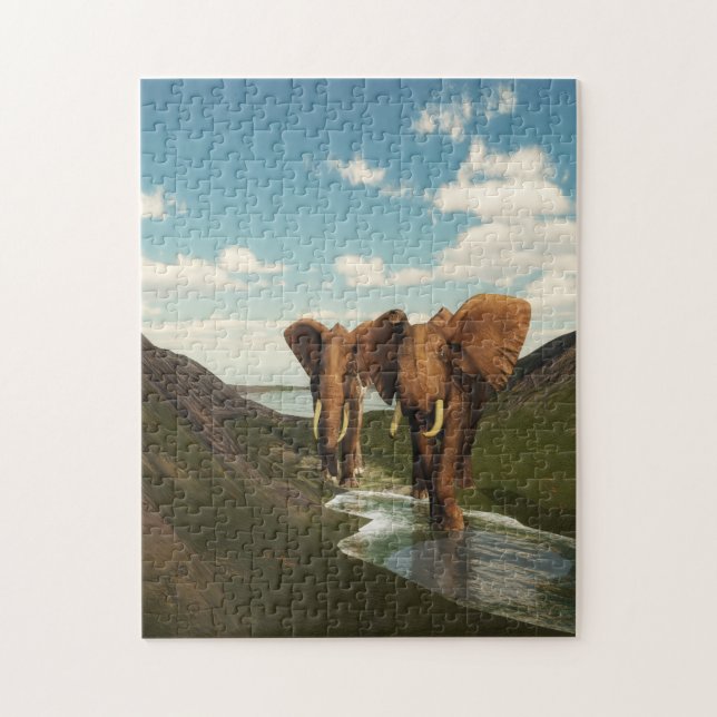 Puzzle Eléphant (Vertical)