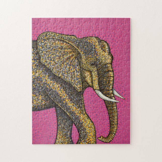 Puzzle Éléphant africain (Vertical)
