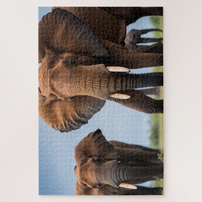 Puzzle Eléphant africain (Vertical)