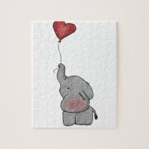 Puzzle Éléphant tenant le ballon