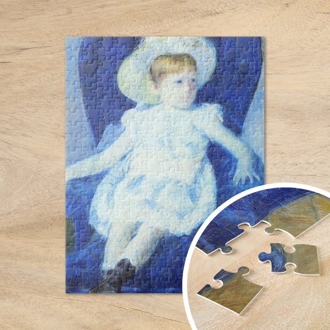 Puzzle Elsie dans une chaise bleue | Mary Cassatt (Créateur téléchargé)