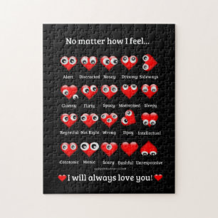 Puzzle Émotions des coeurs, Saint-Valentin