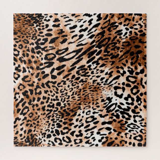 Puzzle Empreinte de léopard africain sans couture (Vertical)