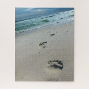 Puzzle Empreintes dans le sable - Plage - 16x20 - 520 pc