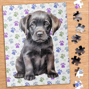 Puzzle Empreintes de pattes de marionnettes du Labrador R