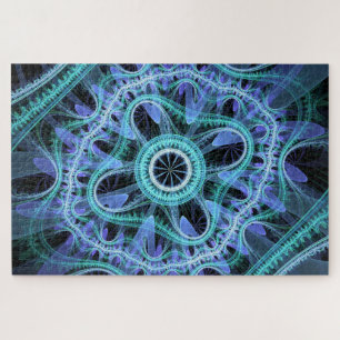 Puzzle en dentelle abstraite