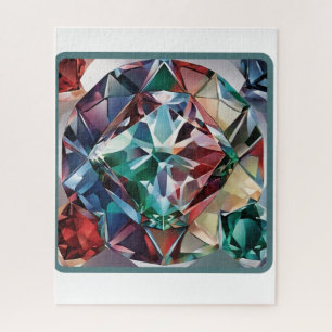 Puzzle en pierre glacée avec boîte cadeau de luxe