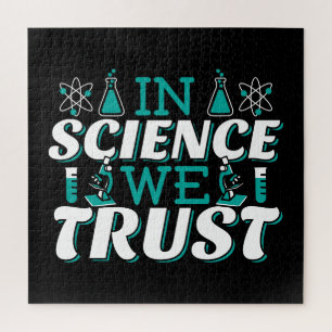 Puzzle En Science, nous faisons confiance Citation - Ense