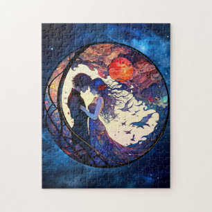 Puzzle en verre de Couple Faux