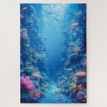 Enchanter les profondeurs bleues et les teintes co