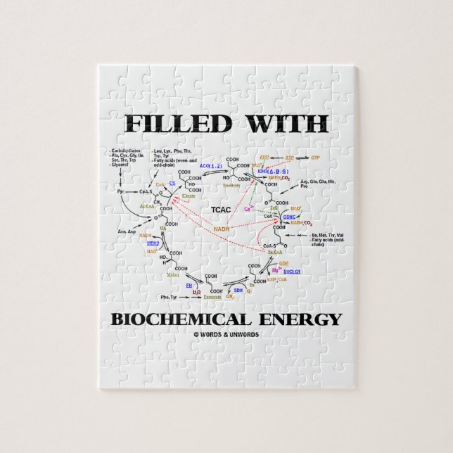 Puzzle Energie Biochimique (Cycle Krebs) (Vertical)