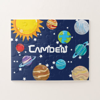Puzzle Enfant de système solaire personnalisé