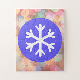 Puzzle Enfant Facile Flocon de Neige Cercle