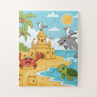 Puzzle Enfants Aventure de Plage | Apprentissage A