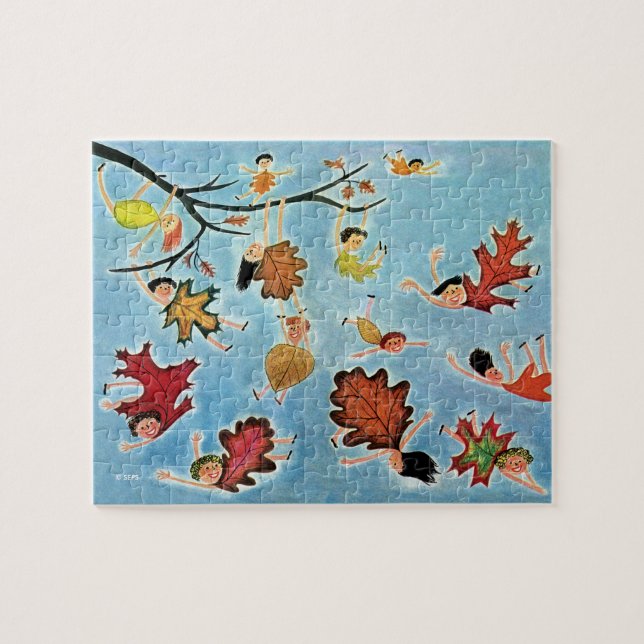 Puzzle Enfants de feuille (Horizontal)