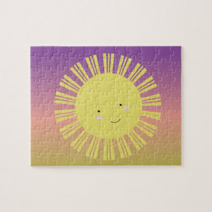 Puzzle Enfants de soleil mignons dégradé arc-en-ciel