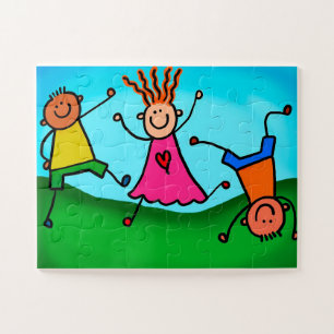 Puzzle Enfants jouant