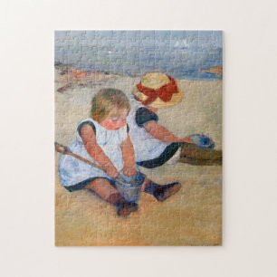Puzzle Enfants jouant sur la plage