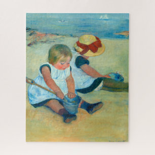 Puzzle Enfants jouant sur la plage par Mary Cassat