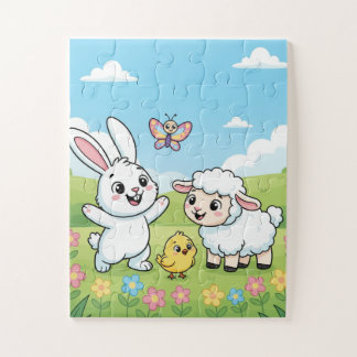 Puzzle Enfants Lapin de Printemps | Lapin Agneau P