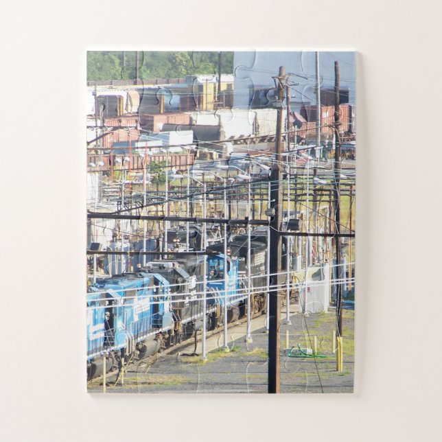 Puzzle Enola Railroad Yard, Harrisburg Pennsylvania (Vertical)