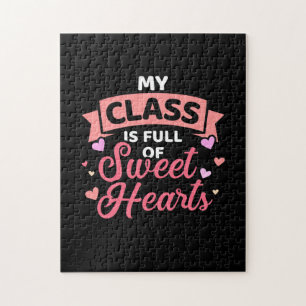 Puzzle Enseignant Ma Classe Est Pleine De Coeurs Doux