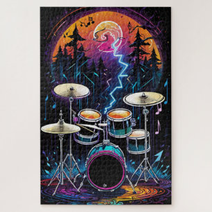 Puzzle Ensemble de tambours de forêt d'Imaginaires