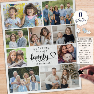 Puzzle Ensemble, Nous Fabriquons Un Coeur Photo Famille 9