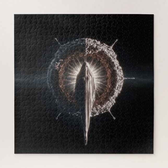 Puzzle Entité texturée dans l'espace extra-atmosphérique  (Vertical)