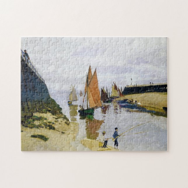 Puzzle Entrée au port de Trouville Claude Monet (Horizontal)