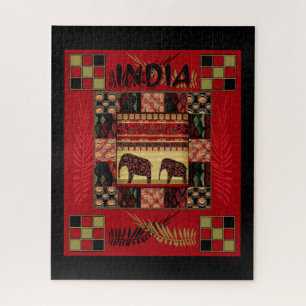Puzzle Ephapes ethniques disparates en Inde