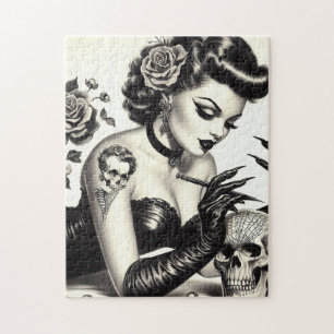 Puzzle Épingle de goth tatoué rétro
