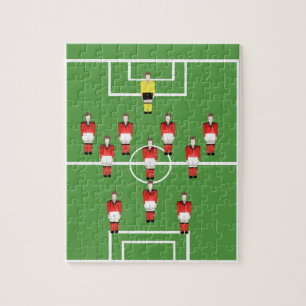 Puzzle équipe de football, joueurs de football