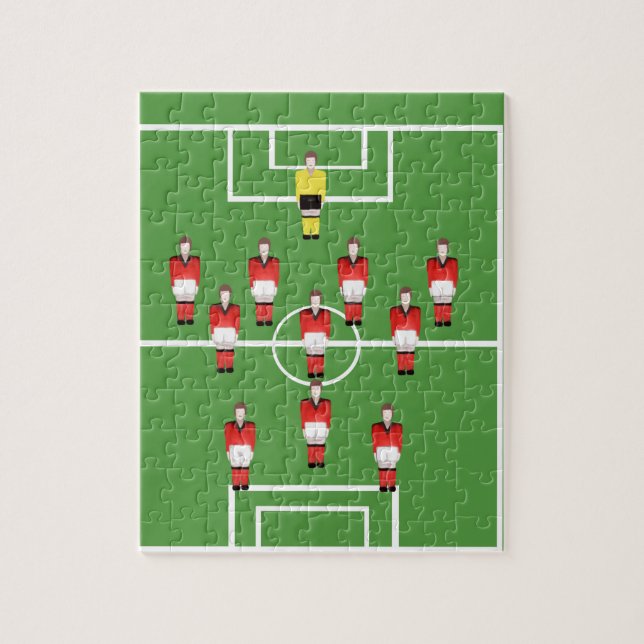 Puzzle équipe de football, joueurs de football (Vertical)