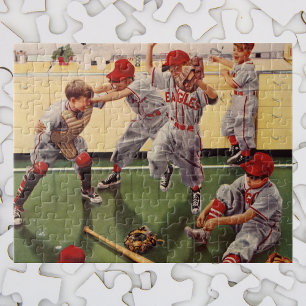 Puzzle Équipe vintage De Baseball, Boys Roughhousing
