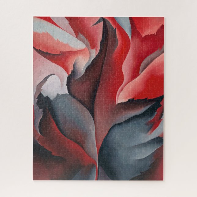 Puzzle Érable rouge au lac George | Georgia O'Keeffe | (Vertical)